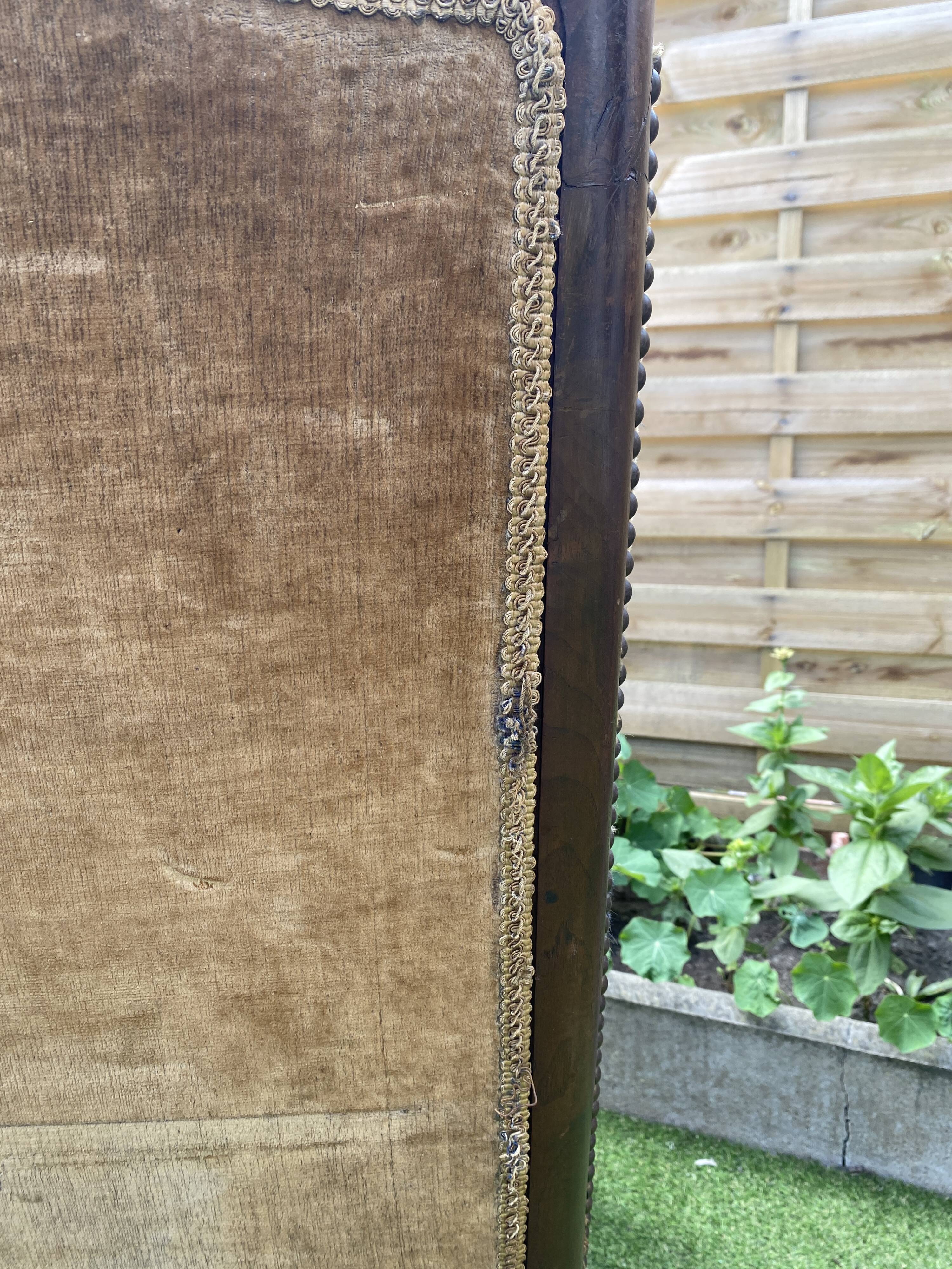 Louis XV style wingback armchair