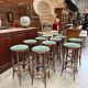 Set of 11 bar stools from the 1960s.