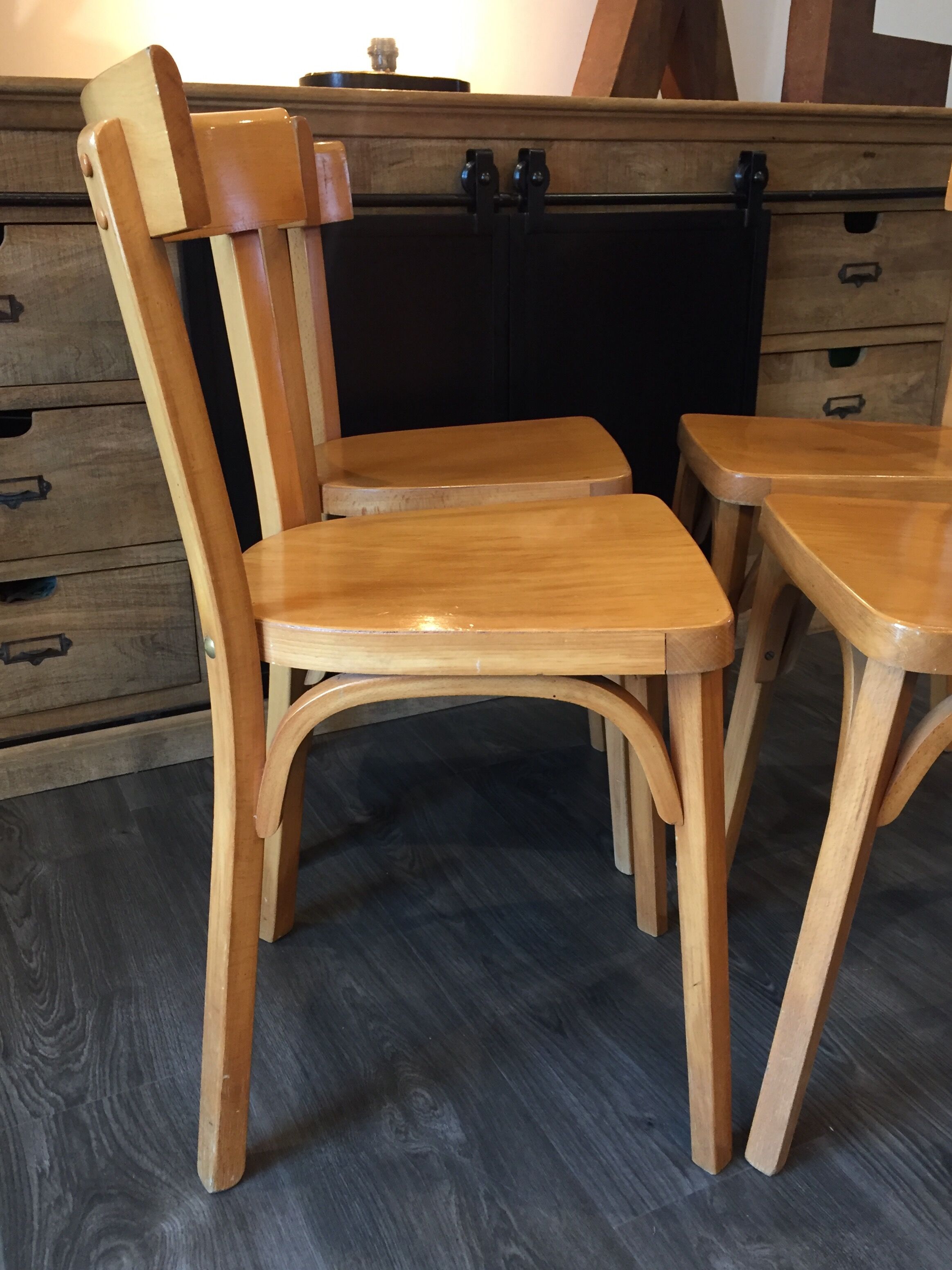 Set of 4 chairs bistro baumann