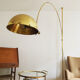 Mid-Century Modern brass BOCA arc lamp by Florian Schulz