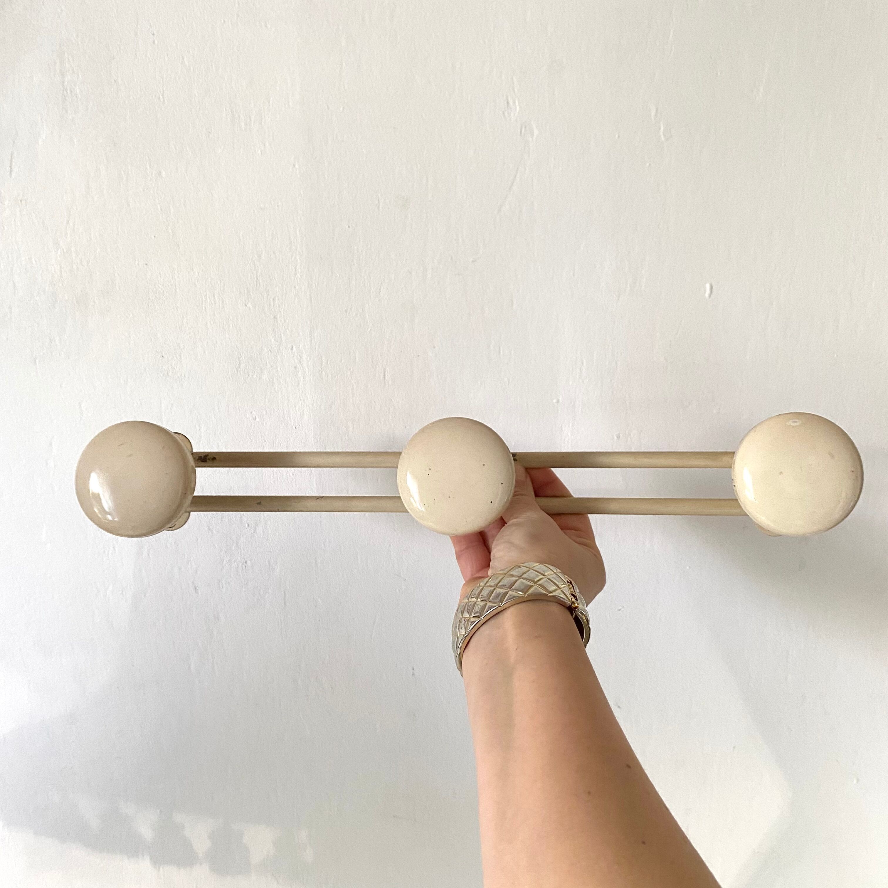 Coat rack 4 hooks 70s