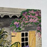 Native painting winter garden oil painting on canvas