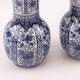 2 large vases known as trumpet vases from Delft Royal