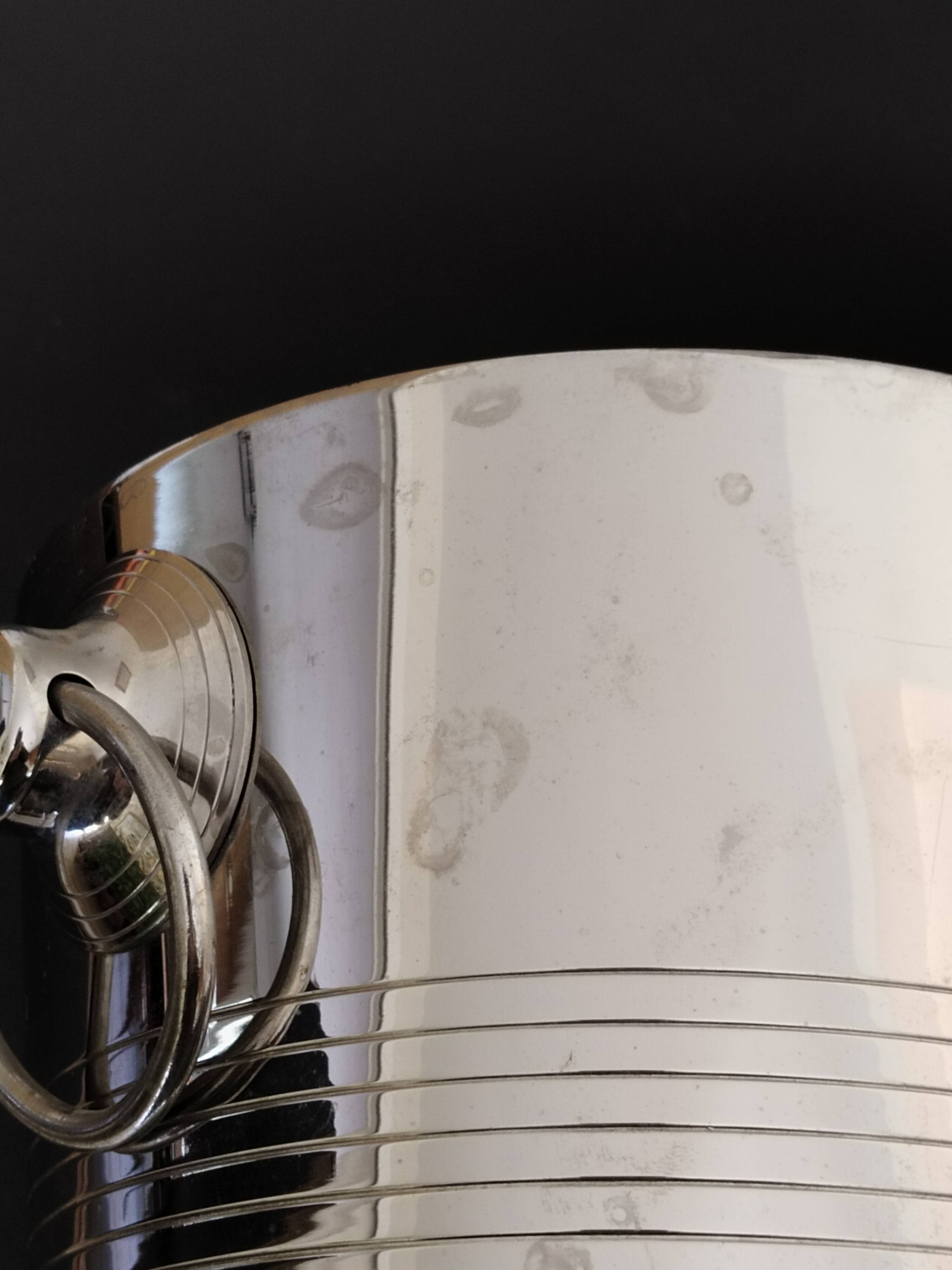 Stainless steel Champagne bucket Létang Rémy, ice bucket, cooler