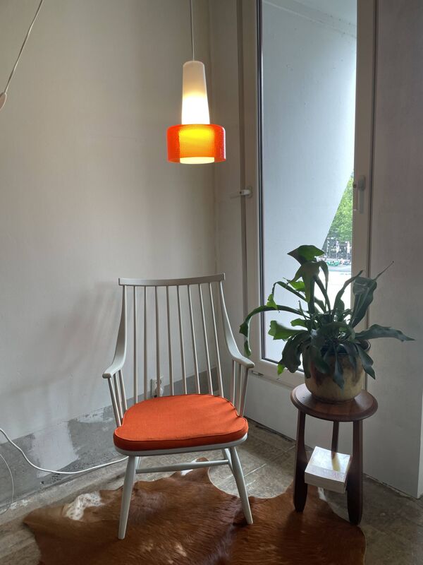 Table d'appoint ronde en chêne, style Art Déco, École d'Amsterdam