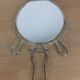 Miroir barbier double face grossissant rond