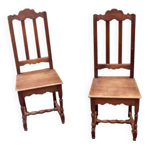 paire de chaises en chêne