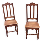 Paire de chaises en chêne