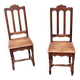 Pair of oak chairs