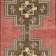 One-of-a-kind Vintage Oriental Rug, 100% Wool, Hand-knotted Turkish Carpet with Tribal Motifs