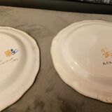Lot deux assiettes