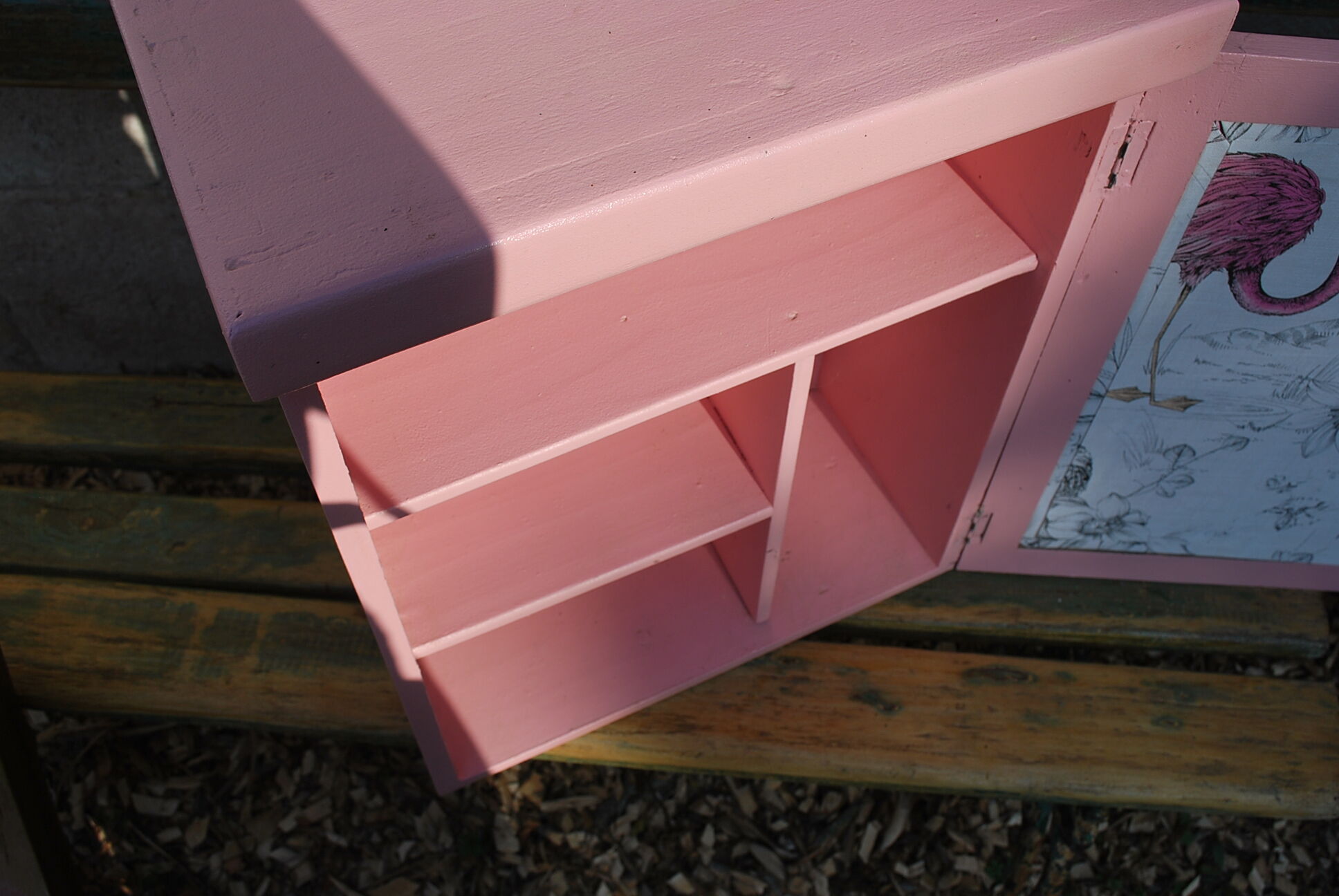 Pink pharmacy cupboard