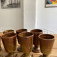 Service 10 verres en grès vintage