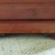 Louis Philippe style coffee table in cherry wood with large drawers.