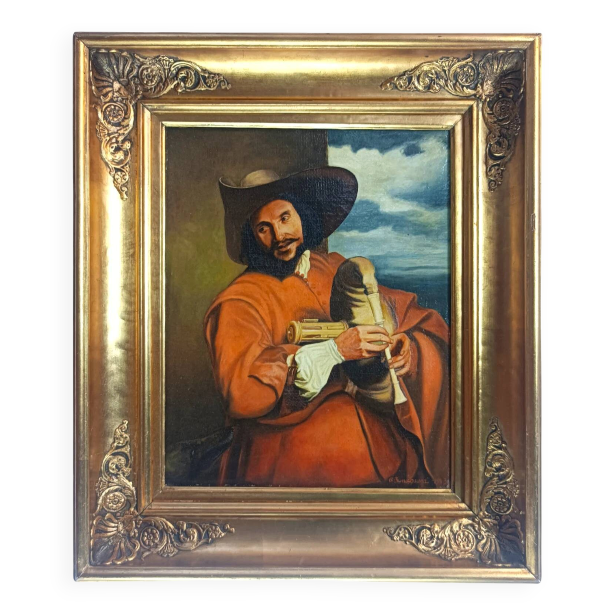 Portrait François Langlois, Bundgaard d'après van Dyck, 1943