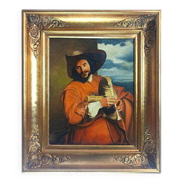Portrait François Langlois, Bundgaard d'après van Dyck, 1943