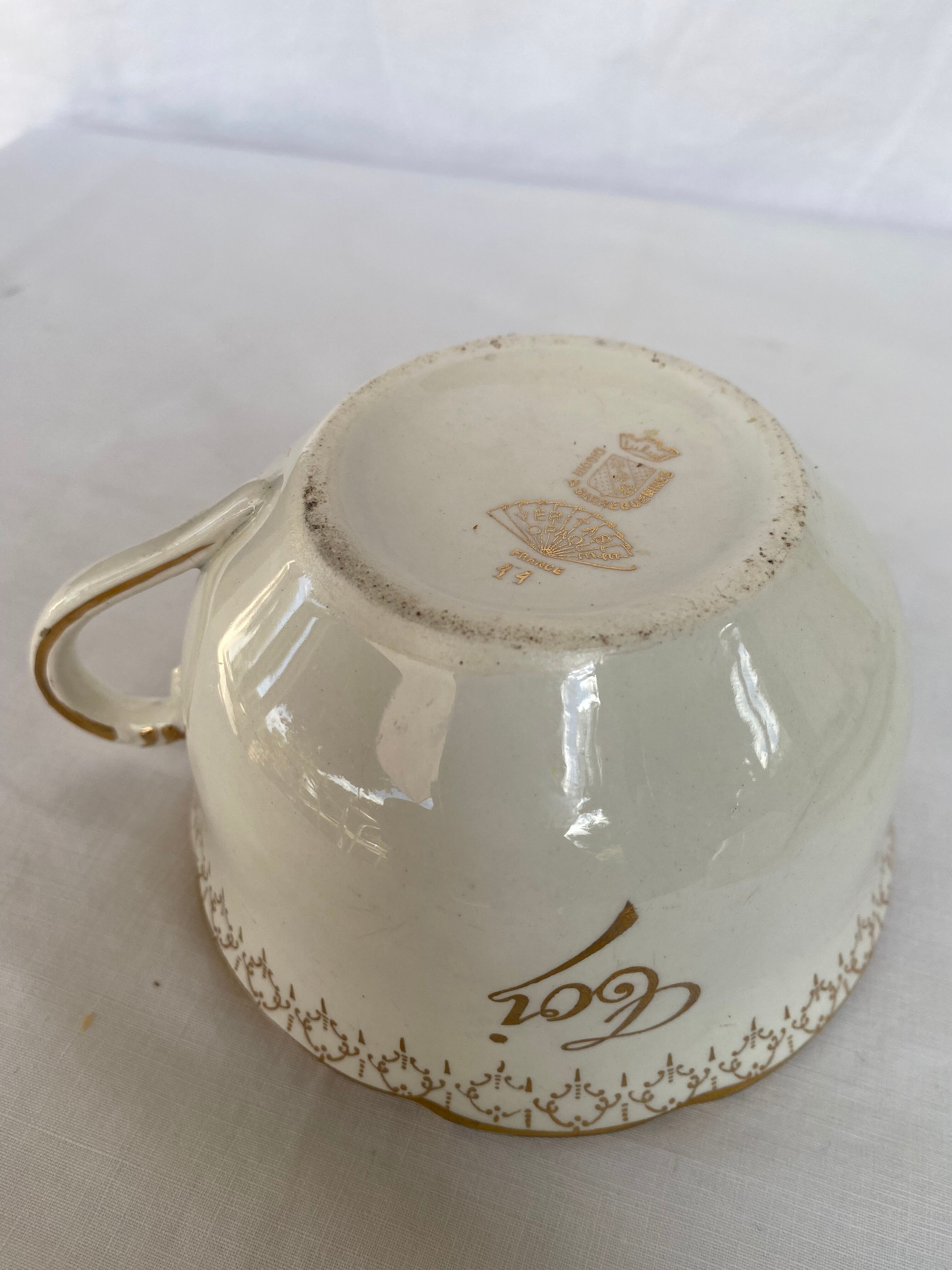 Duo of déjeuner toi & moi "digoin & sarreguemines"