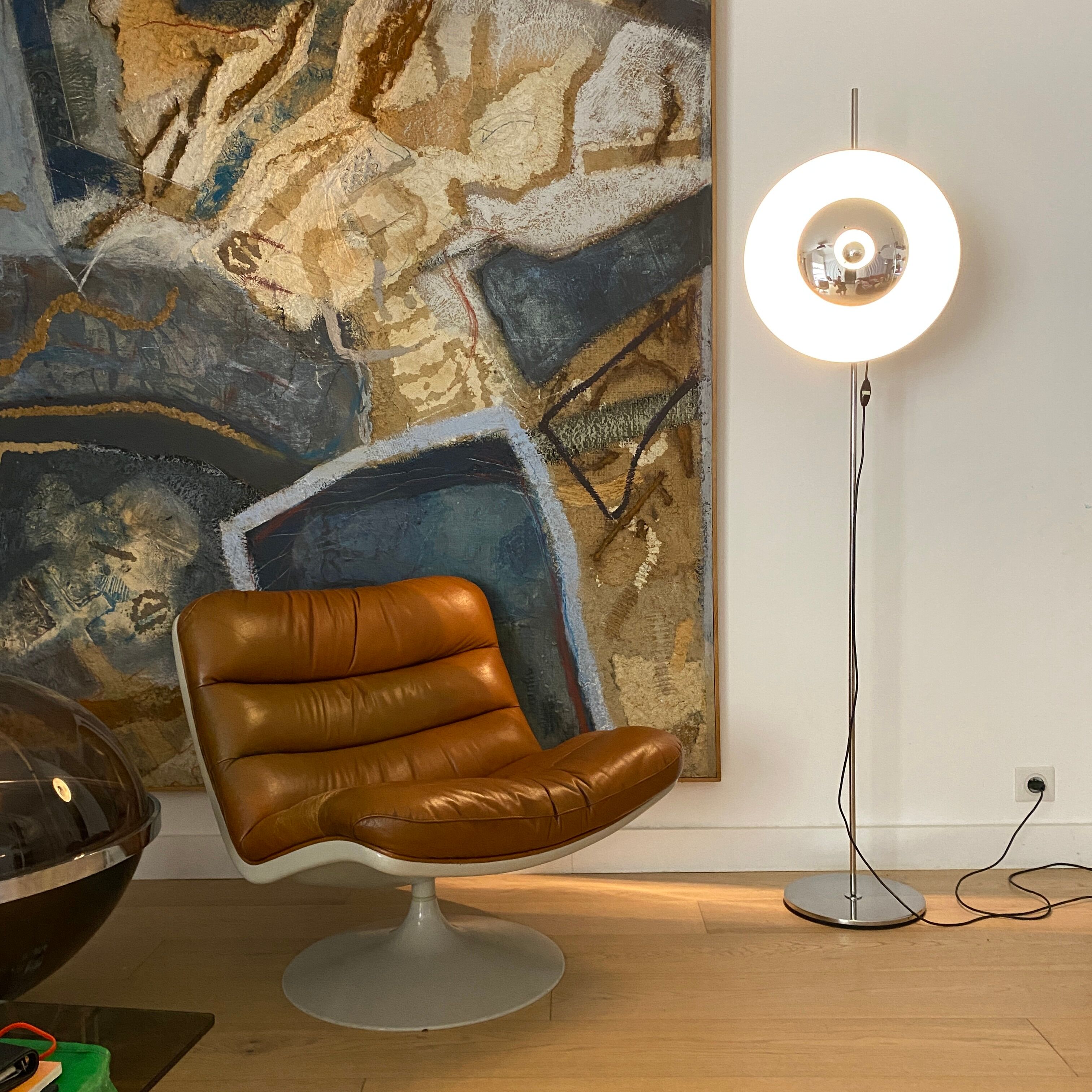 Space age floor lamp by Enrico Tronconi. Italy 1969