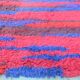 Mid century hand knotted long pile rug by Walter Mack, labelled - 1960s