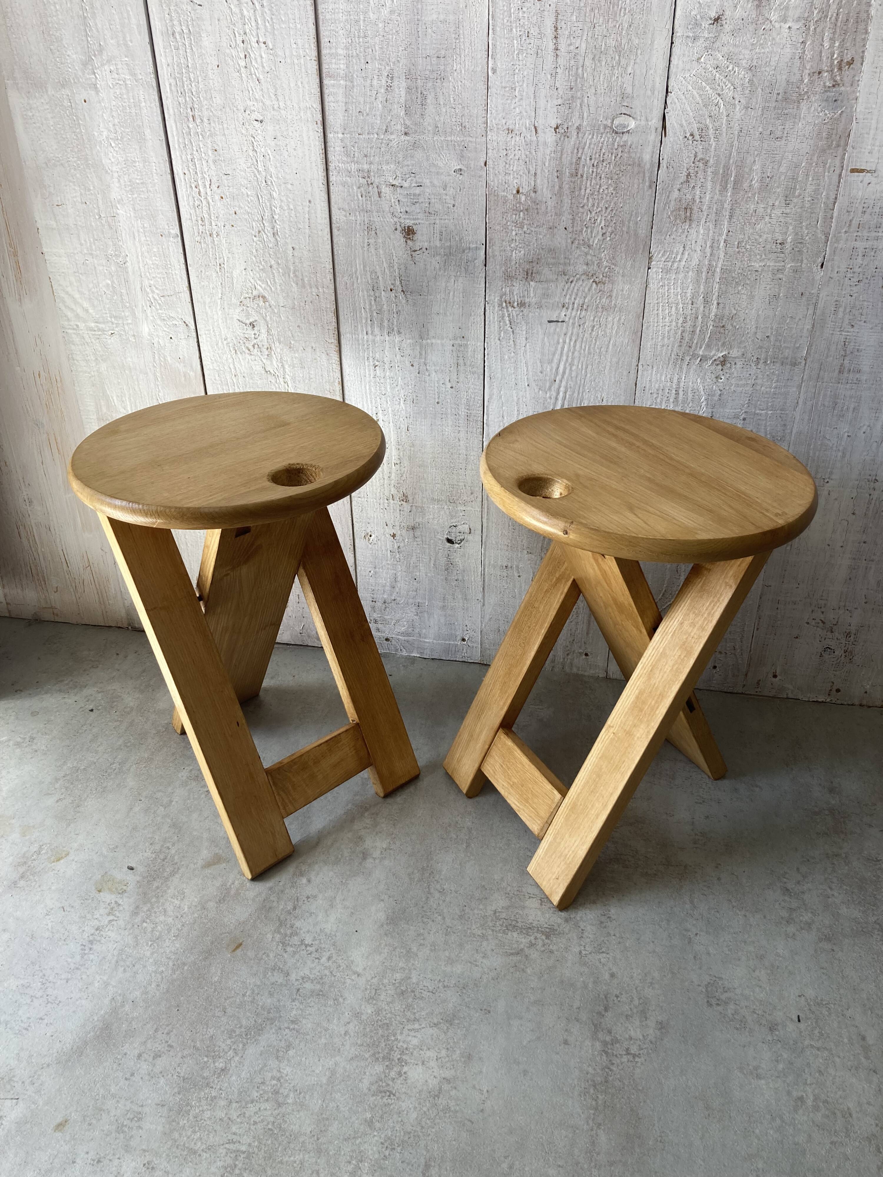 Pair of folding stools