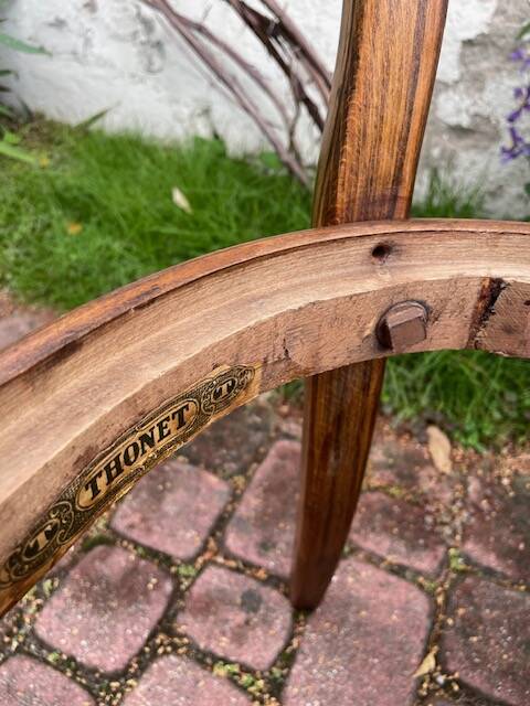Complete set of pre-war THONET chairs.