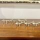 6 silver-plated dachshund knife rests