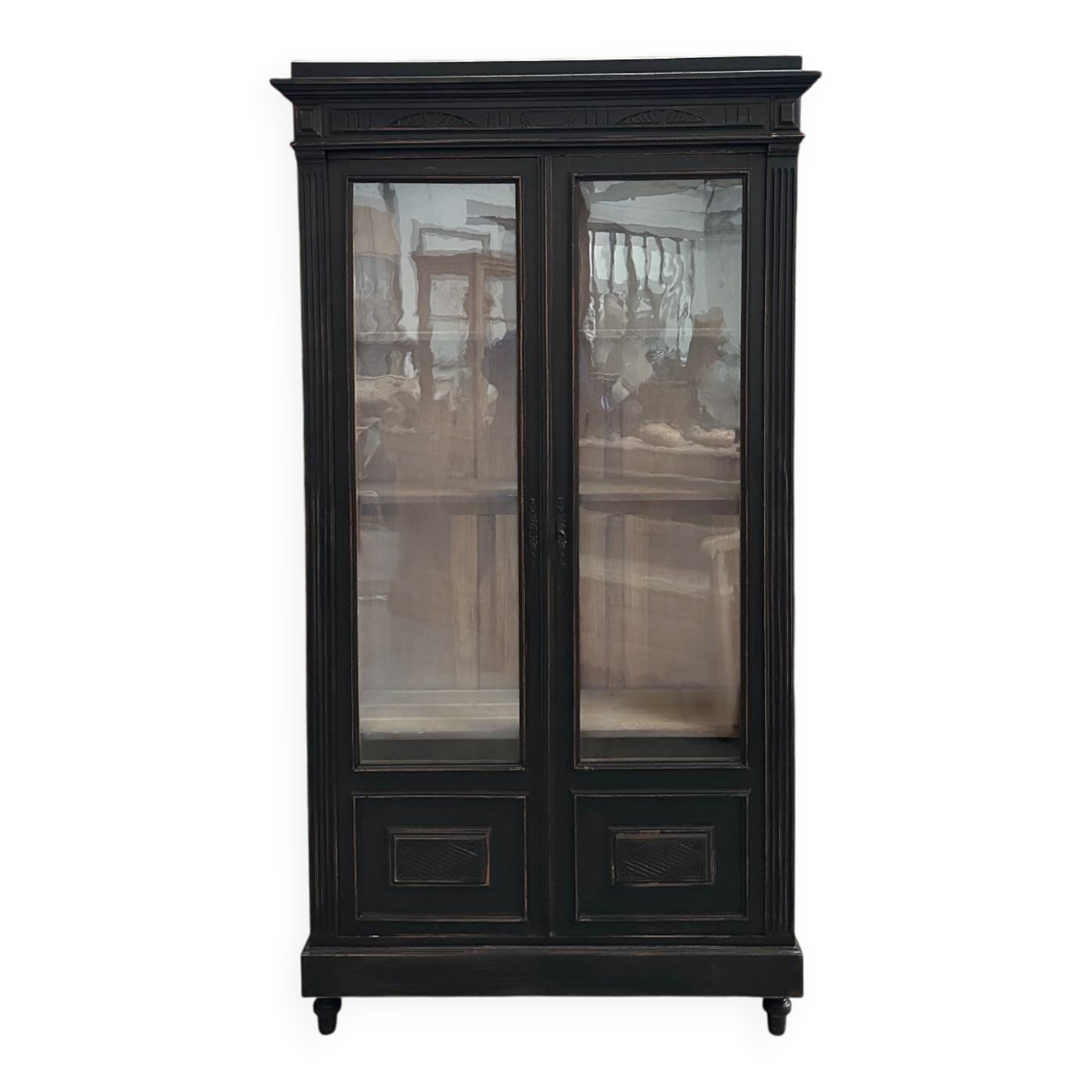 Napoleon III patinated display cabinet