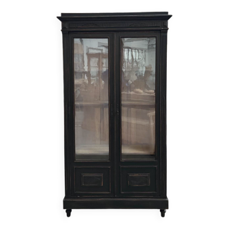 Napoleon III patinated display cabinet