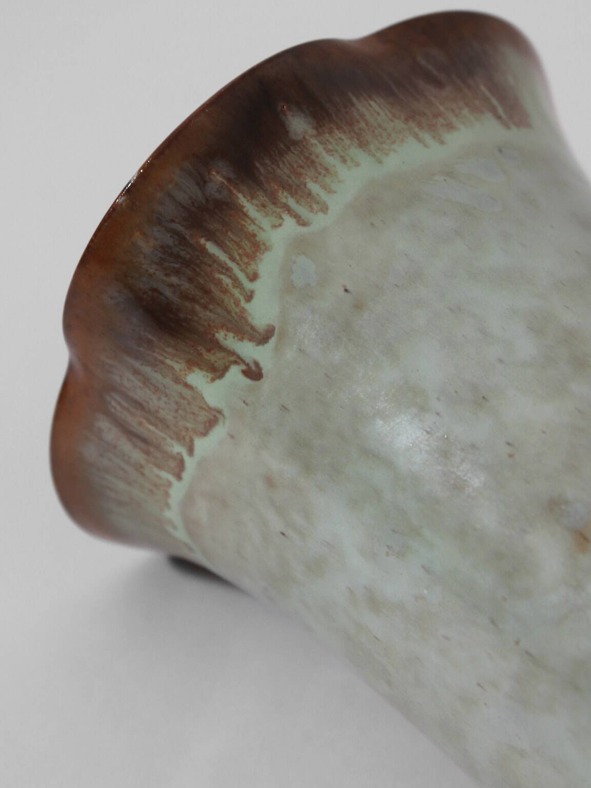 Christer Heijl Art Deco Turquoise Ceramic Vase, Sweden, 1930s