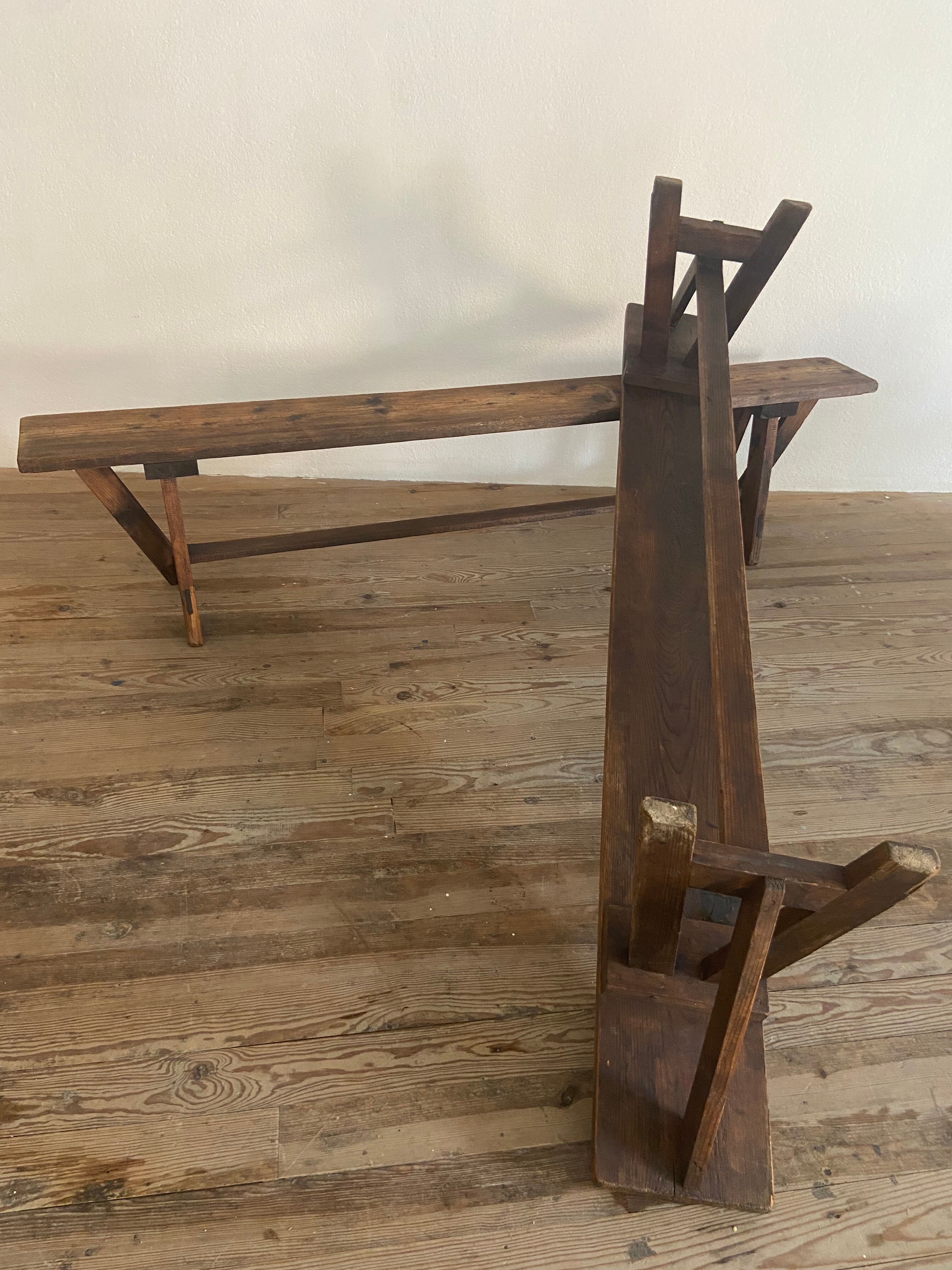 Pair of farm bench