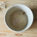 Old earthenware butter dish