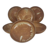 6 stoneware soup plates/bowls