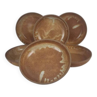 6 stoneware soup plates/bowls