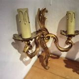 Paire d’appliques en bronze doré