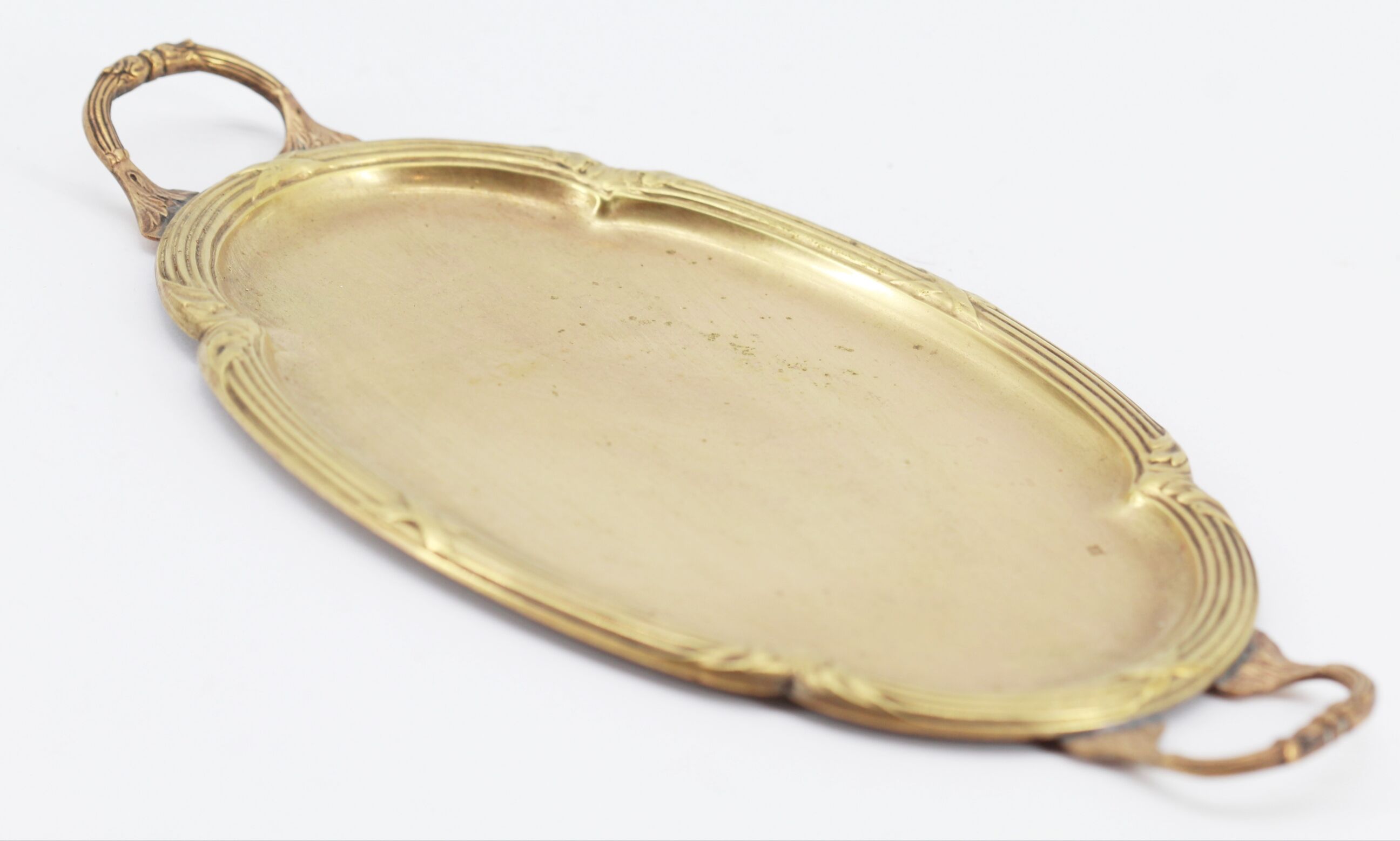 Old brass tray