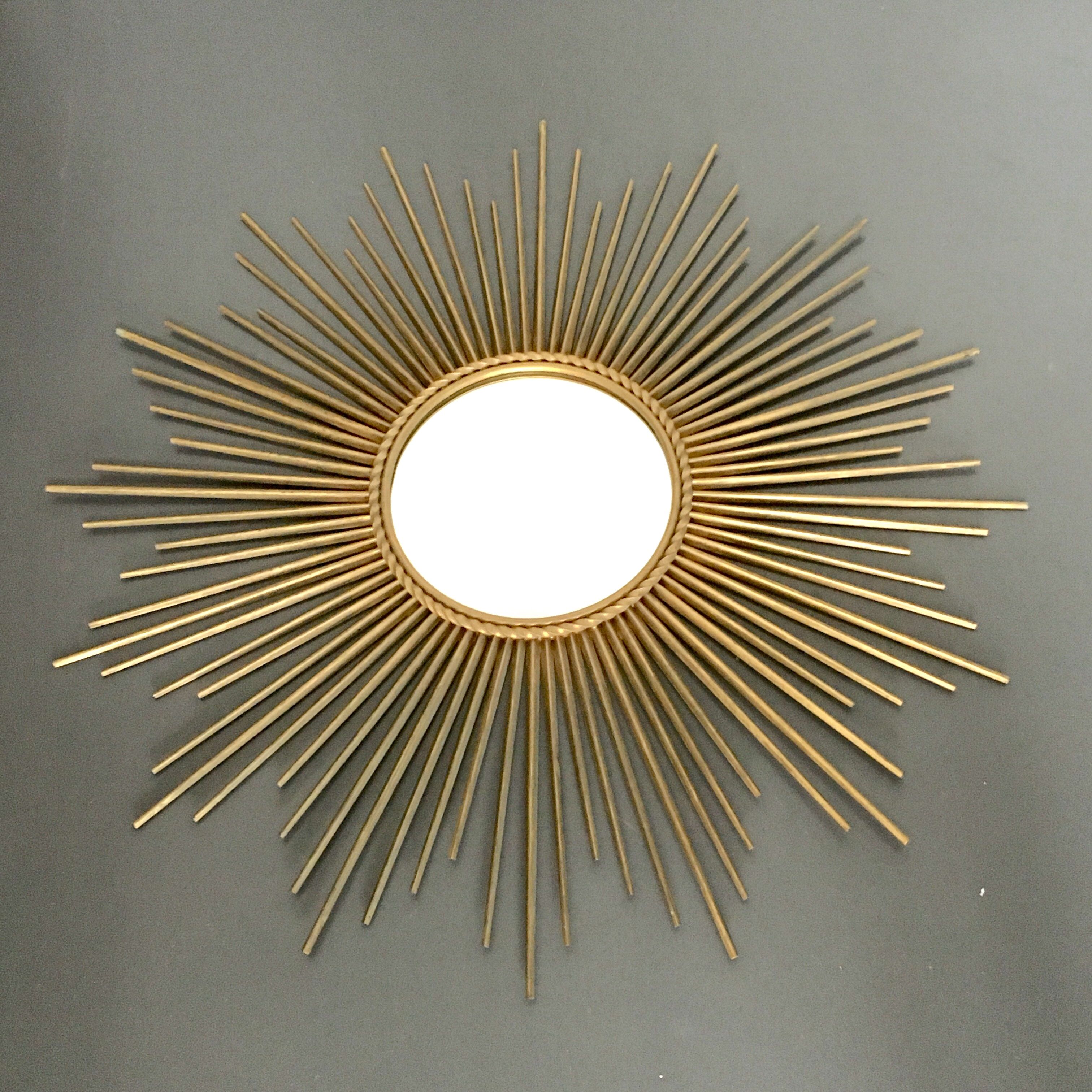 Miroir Chaty Vallauris signé 83 x 83 cm