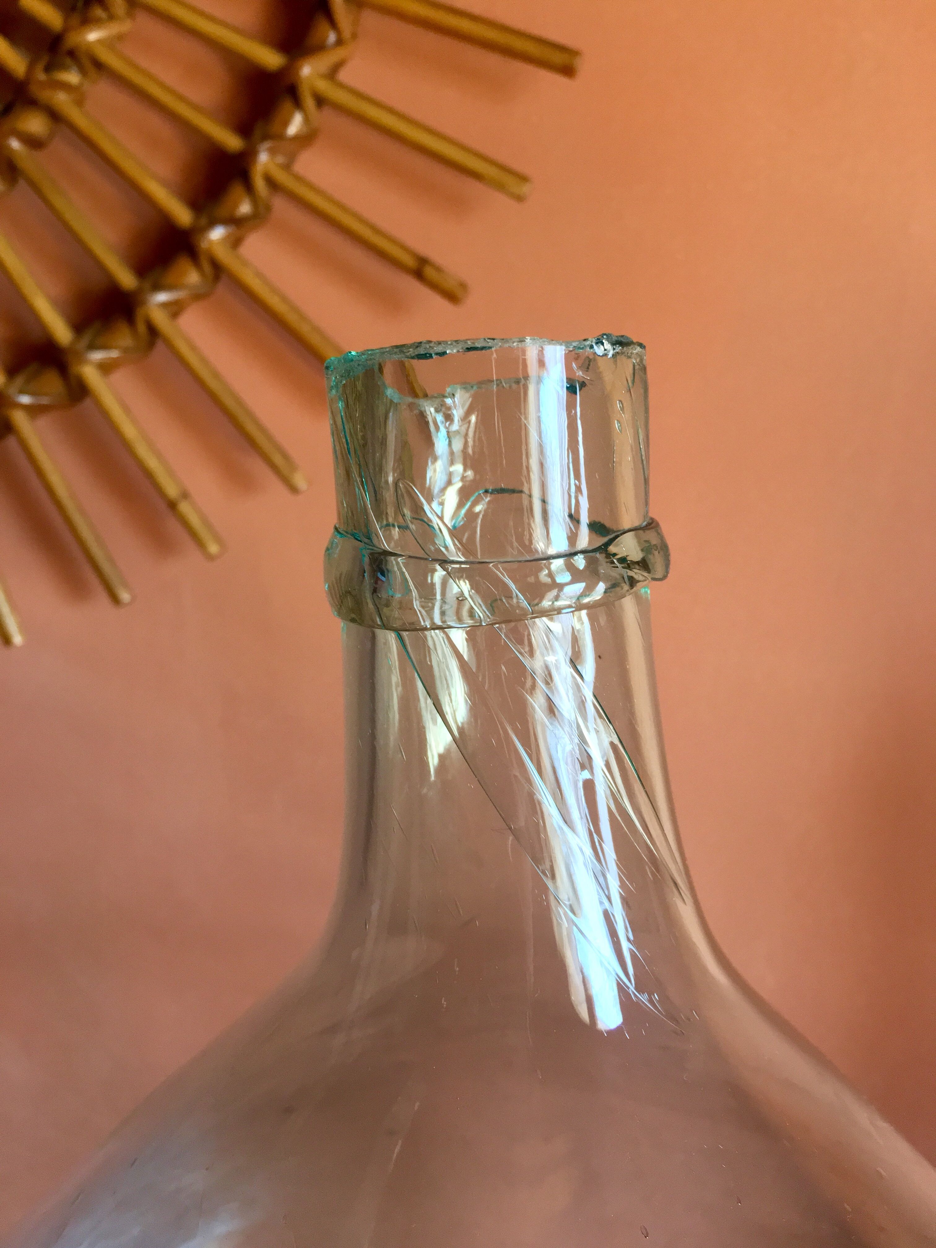 Old demijohn XIX 12 litres blue