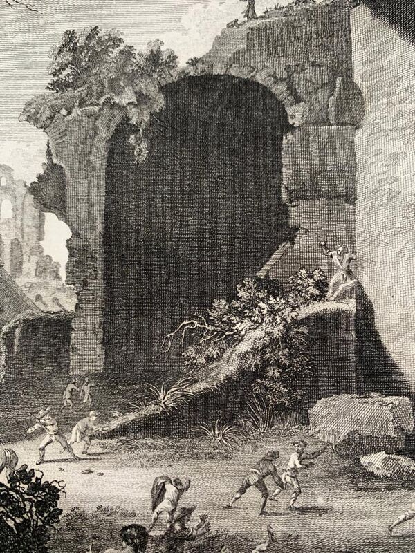 Pieter Van Laer, Les Enfants, gravure, XVIIIème siècle