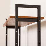 Mid-century free standing vinyl records wall unit, Italy 1970s.