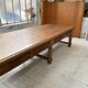 Solid walnut farmhouse castle table 1900 XXL