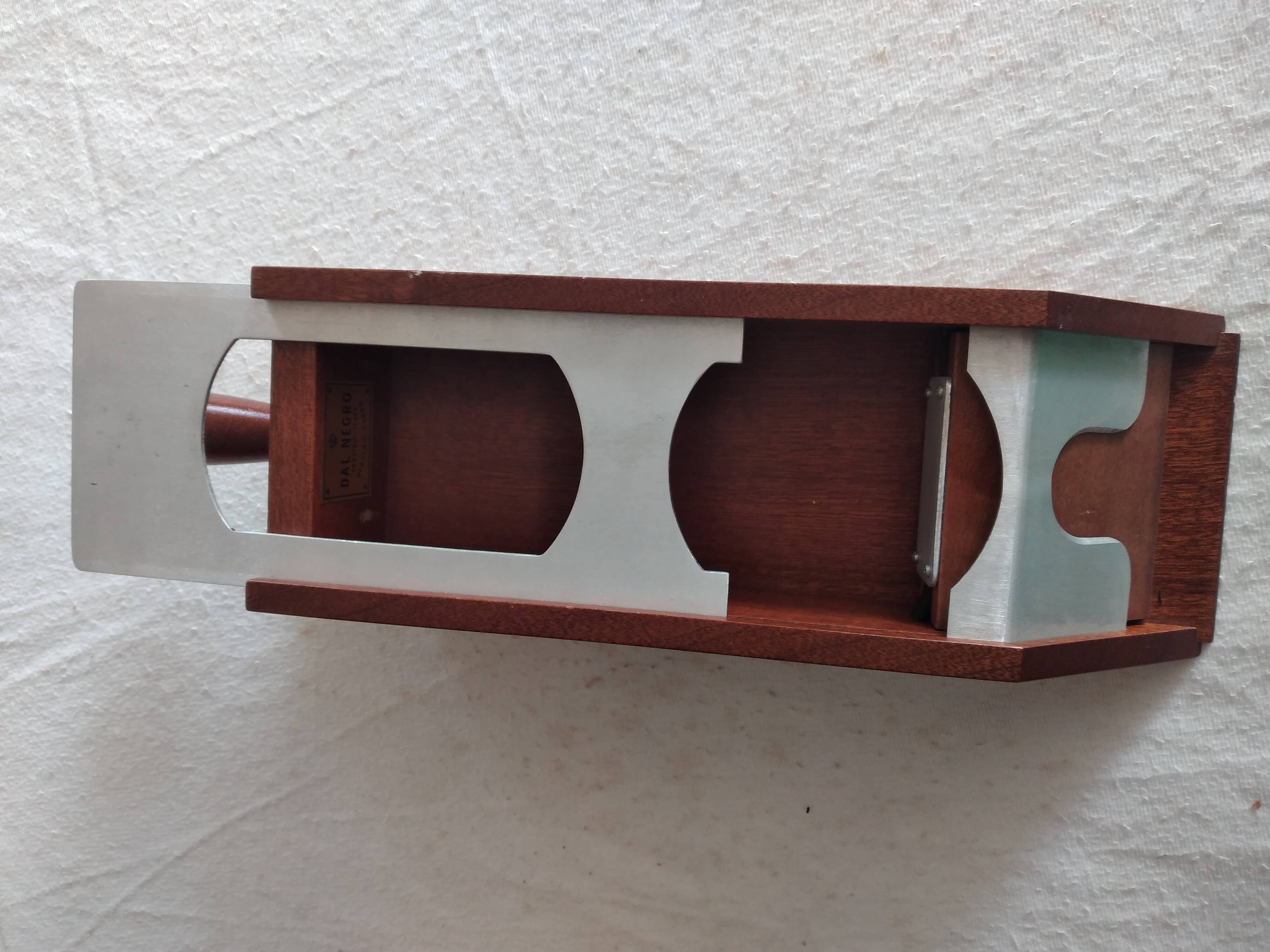 Mahogany croupier's shoe