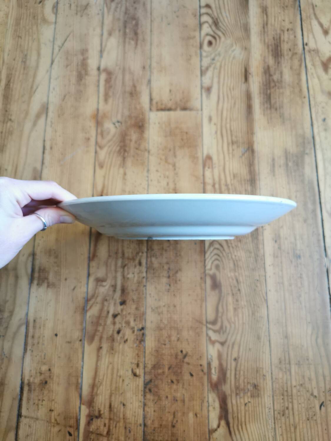 Vintage round dish K&G Lunéville, Regency