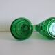 Edvin Ollers Green Glass Vases, Limmareds Glasbruk, Sweden, 1940s