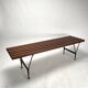 Mid-Century Bench in Iron and Brass, 1950s