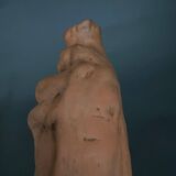 Virgin and Child in terracotta 19th century modeling