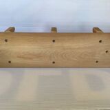 Scandinavian pine coat rack with three hooks