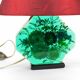 Lamp with inlay flowers, vintage