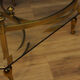 Glass coffee table and gilding Hollywood Regency