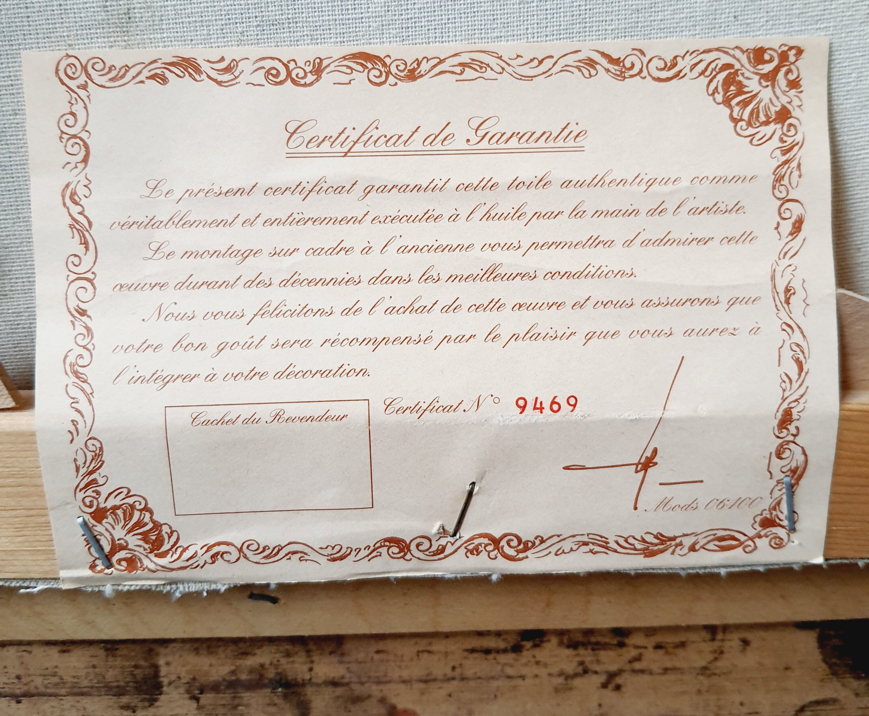 Oil on canvas bouquet of red flowers signed