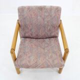 1970s Pair of Beech Armchairs and Coffee Table  by TON, Czechoslovakia